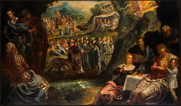 Jacopo Tintoretto The Worship of the Golden Calf oil painting image